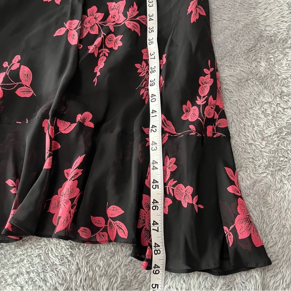 Evan Picone Size 12 Floral Dress Viscose Rayon Lined Poly - Picture 4 of 7